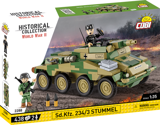 COBI Sd.Kfz. 234/3 Stummel Armored Vehicle : Set #2288