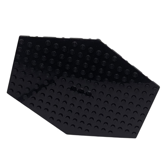Plate, Modified 14x18 Hexagonal with Lowered 2x4 Bottom with 3 Pin Holes, Part# 44666