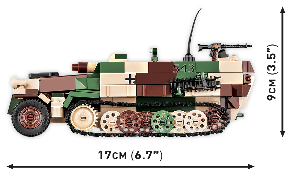 COBI Sd.Kfz. 251/9 "Stummel" Half-Track : Set #2283